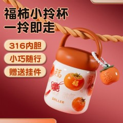 Diller迪乐贝尔 小容量便携福柿保温杯 200ML  D9481