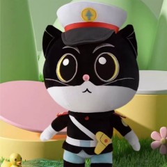 上美影 孙悟空毛绒公仔玩具/黑猫警长毛绒公仔玩偶