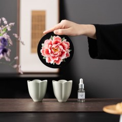 宏裕 非遗·宋青花瓣对杯·香氛礼盒套装 HYXQ1063