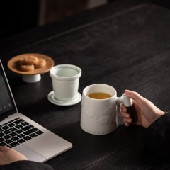 宏裕  云涧青杯1号 玉青开片办公杯礼盒套装 JHY-CJ-211