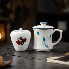 宏裕  琉璃+平安喜乐罐办公杯套餐礼盒 JHY-CJ-183