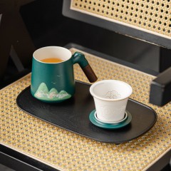 宏裕  手画江山办公茶杯 JHY-CJ-189