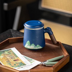 宏裕  手画江山办公茶杯 JHY-CJ-189