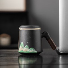 宏裕  手画江山办公茶杯 JHY-CJ-189