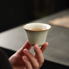 宏裕 福润茶与壶茶叶罐皮盒套装 HYCY1023 (7头)经典高贵米黄开片
