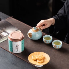 宏裕 茶香茶器铁观音1壶2杯汝窑礼盒套装 JHY-CJ-198 -2