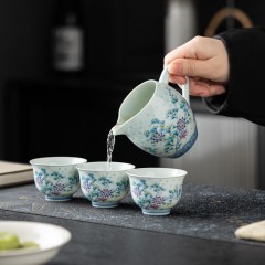 宏裕 斗彩系列11头盖碗主人杯6品杯礼盒套装 HYXQ1057-1