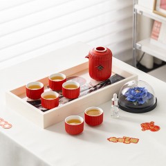 宏裕  非遗纳福居家国花6杯茶具礼盒套装 HYXQ1032 （10头）