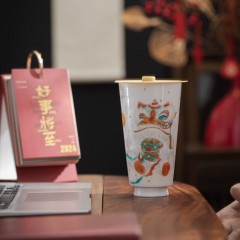 宏裕  朵颐水杯彩盒伴手礼 HYHX1018 羊脂玉