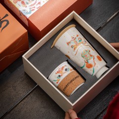 宏裕  水杯+茶咖组合礼盒伴手礼 HYHX1020 羊脂玉