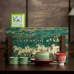 宏裕  9头龙鳞壶2杯花神主人杯茉莉银针茶罐干泡盘礼盒套装 HYXQ1102