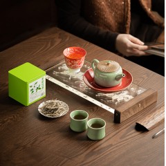宏裕  9头龙鳞壶2杯花神主人杯茉莉银针茶罐干泡盘礼盒套装 HYXQ1102