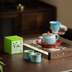 宏裕 9头龙鳞壶2杯花神主人杯茉莉银针茶罐干泡盘礼盒套装 HYXQ1103