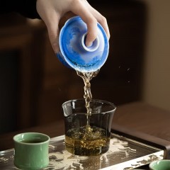 宏裕 10头龙鳞壶4杯三才盖碗玻璃公道杯干泡盘礼盒套装 HYXQ1104