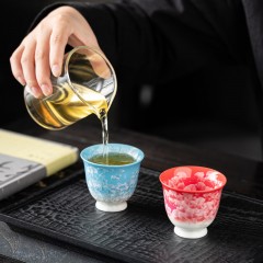 宏裕 雅器典藏岩茶8头三才盖碗茶海主人杯4杯礼盒套装 HYXQ1073