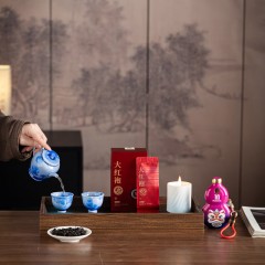 宏裕   八方来财充电宝大红袍蜡烛香薰7头茶壶2杯礼盒套装 HYXQ1076