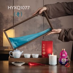 宏裕  八方来财充电宝大红袍蜡烛香薰7头茶壶2杯礼盒套装 HYXQ1077
