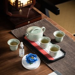宏裕 国潮东方非遗8头茶壶4美人杯香薰茶盘礼盒套装  JHY-CJ-226-1美人杯