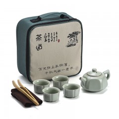 宏裕  茶道7头汝窑旅行套装 JHY-CJ-008