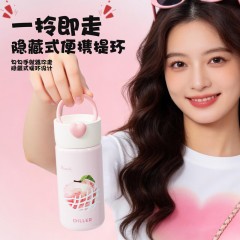Diller迪乐贝尔 小容量口袋杯水果保温杯 280ML  D9523