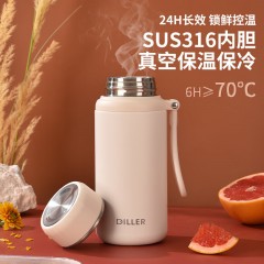 Diller迪乐贝尔 便携提手乐途星野保温杯 450ML MLH9059 -1
