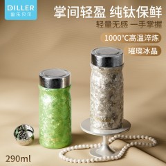 Diller迪乐贝尔 高端钛杯配滤网彩盒装 290ML DTi5030（大冰花）