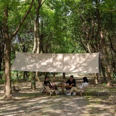 徽羚羊 云荫天幕黑胶300x450cm 卡其色 HLY-TM-24008