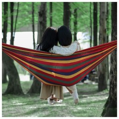 徽羚羊 云憩帆布双人吊床 红条纹 HLY-07101