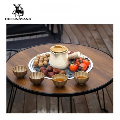 徽羚羊  云炙 户外圆桌款围炉煮茶桌 (不配壶和茶具) HLY-SKL-24003