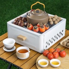 徽羚羊 围炉煮茶方形烧烤炉+文韵茶具套装 HLY0389