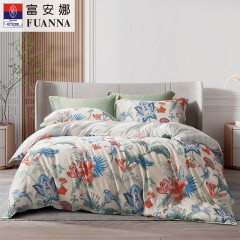 富安娜(FUANNA)  纯棉四件套-春涧鹊语203*229cm