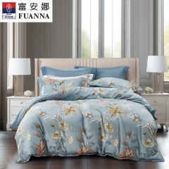 富安娜(FUANNA)  纯棉四件套-竹影阑珊203*229cm