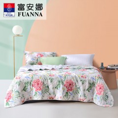 富安娜(FUANNA)  七孔抗菌印花夏被-巧若芙蓉152*210cm (250g)