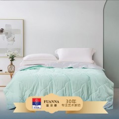 富安娜(FUANNA)  净柔夏被-青棠·绿 203*229cm(370g)