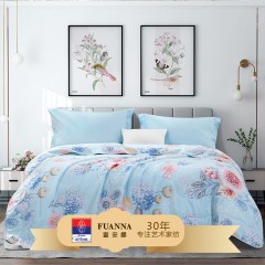 富安娜(FUANNA)  七孔抗菌印花夏被-流光若梦152*210cm(250g)