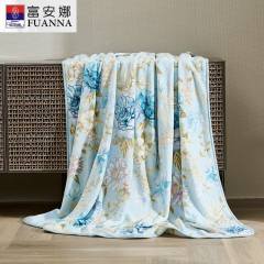 富安娜(FUANNA)  单层法兰绒毯-花间梦180*200cm