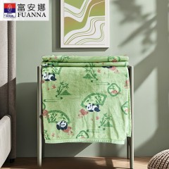 富安娜(FUANNA)  亲肤舒绒毯-竹韵180*200cm