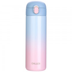 Diller迪乐贝尔 一键开盖朵奈吸管保温杯 350ML MLH9187-1