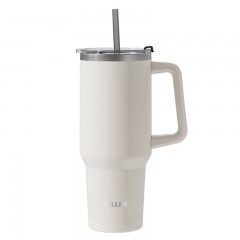 Diller迪乐贝尔 大容量冰霸杯皓影吸管保温杯 1300ML MLH9101（吸管+直饮）