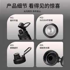 Diller迪乐贝尔 畅快直饮保温杯 500ML MLH9290-1