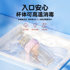 Diller迪乐贝尔 吸管直饮两用双饮随行杯 580ML D2613（吸管+直饮）