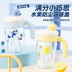 Diller迪乐贝尔 大容量吸管杯水果冰霸杯 800ML D2625