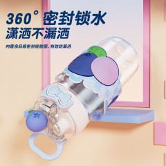 Diller迪乐贝尔 吸管直饮两用水果双饮杯 580ML D2626（吸管+直饮）