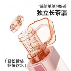 Diller迪乐贝尔 配茶网方乐水果网水杯 610ML D2316-1（直饮）