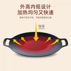 徽羚羊  云烹 麦饭石烤肉盘 28cm HLY-SK-23001