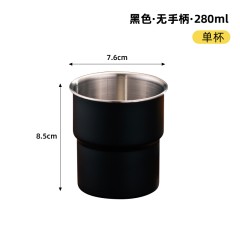 徽羚羊  云烹 户外304不锈钢咖啡杯6件套+收纳袋 HLY-BJ-24006