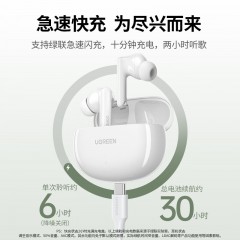 UGREEN绿联 HiTune T6S 主动降噪真无线蓝牙耳机 WS205