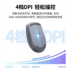 UGREEN绿联 人体工学2.4G无线蓝牙鼠标 MU002  黑色