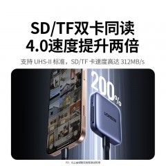 UGREEN绿联 三合一磁吸读卡器  CM898