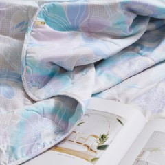 富安娜(FUANNA)  清凉七孔抗菌夏被-沁·叶语 203*229cm(370g)